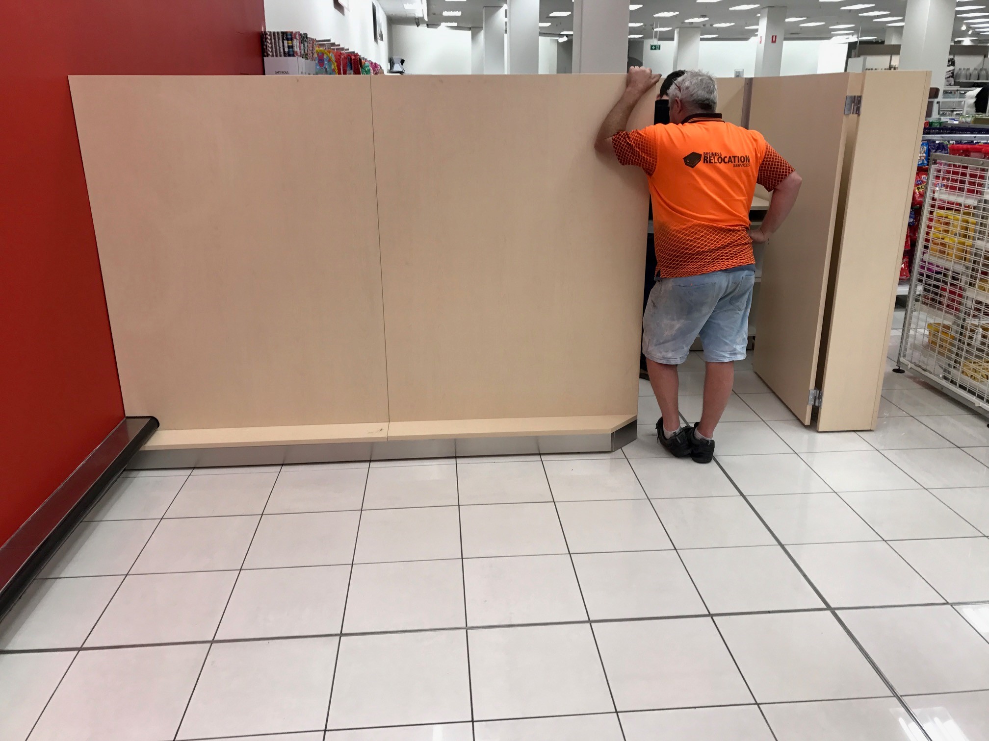 Installation of Cash room Fittings in Target Shop